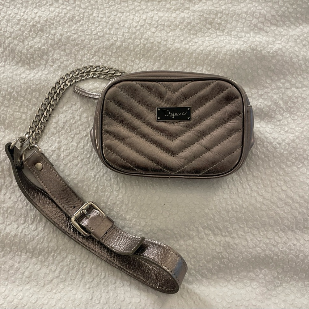 Dejavu Metallic Quilted Crossbody Bag‎